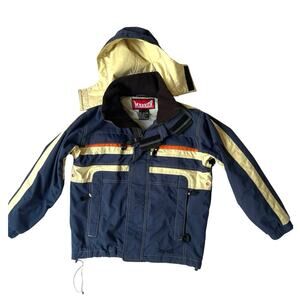 Marker Kids Ski/Snowboard Jacket Size 10 Navy/Cream